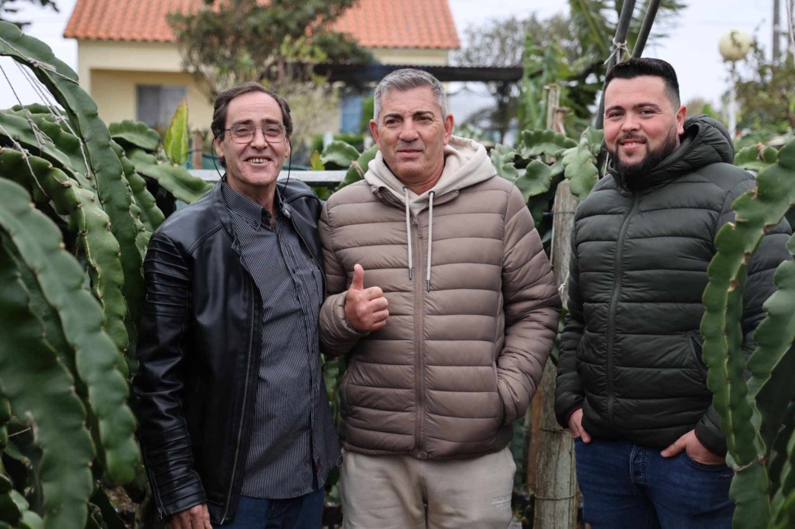 Um registo da visita de Mário Gonçalves na plantação